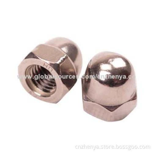 Hexagon stainless steel and carbon steel cap nut and dome nut